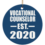 Vocational Counselor Established EST. 2020 - Circle Ornament
