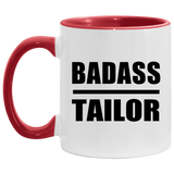 Badass Tailor - 11oz Accent Mug Red