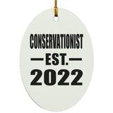 Conservationist Established EST. 2022 - Oval Ornament