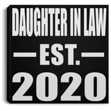 Daughter In Law Established EST. 2020 - Canvas Square