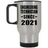 Engineering Technician Since 2021 - Silver Travel Mug