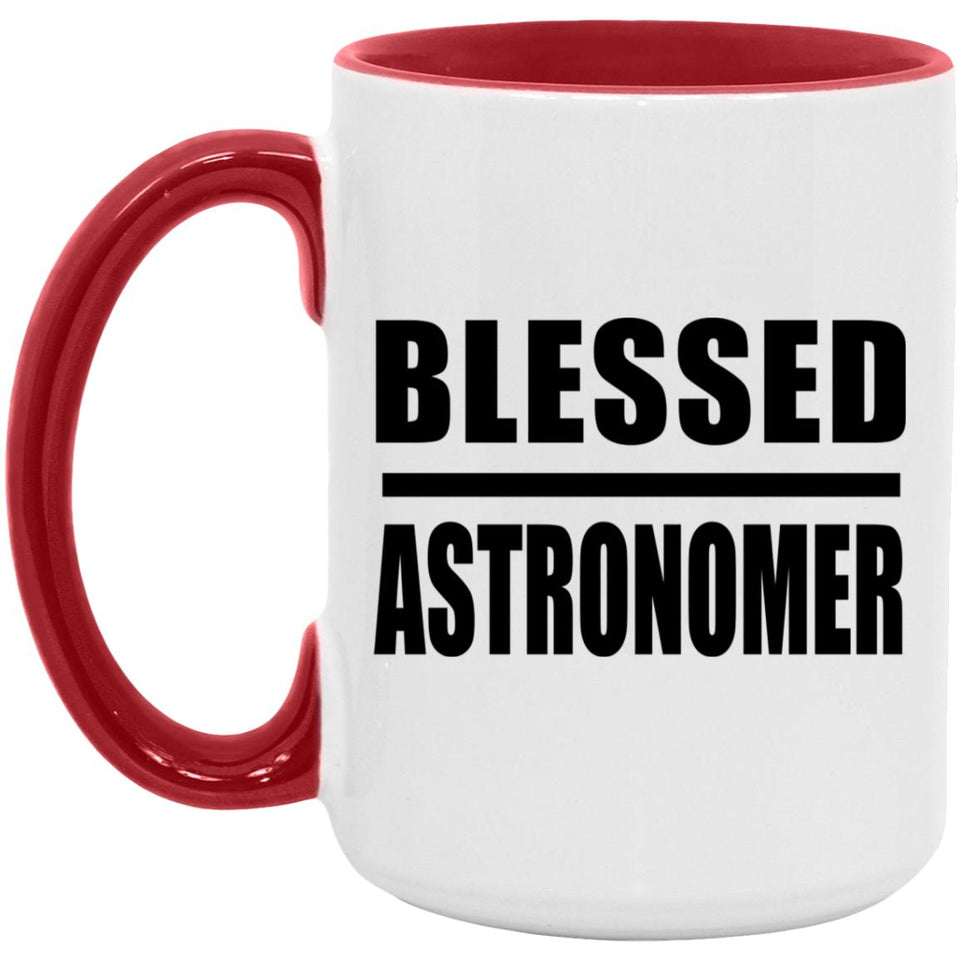 Blessed Astronomer - 15oz Accent Mug Red