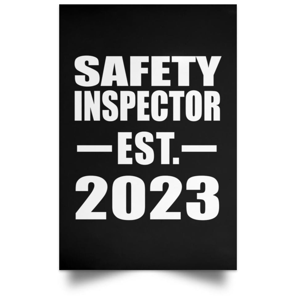 Safety Inspector Established EST. 2023 - Poster Portrait