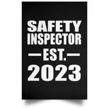 Safety Inspector Established EST. 2023 - Poster Portrait