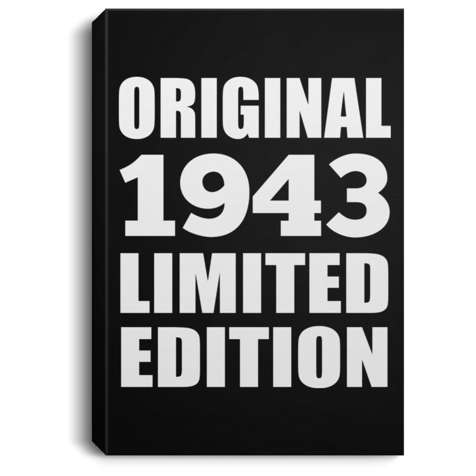 81st Birthday Original 1943 Limited Edition - Canvas Portrait