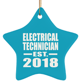 Electrical Technician Established EST. 2018 - Star Ornament