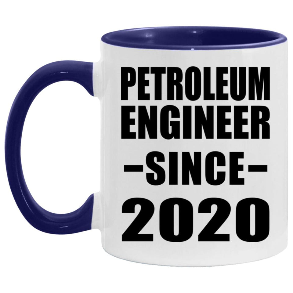 Petroleum Engineer Since 2020 - 11oz Accent Mug Purple