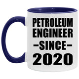 Petroleum Engineer Since 2020 - 11oz Accent Mug Purple