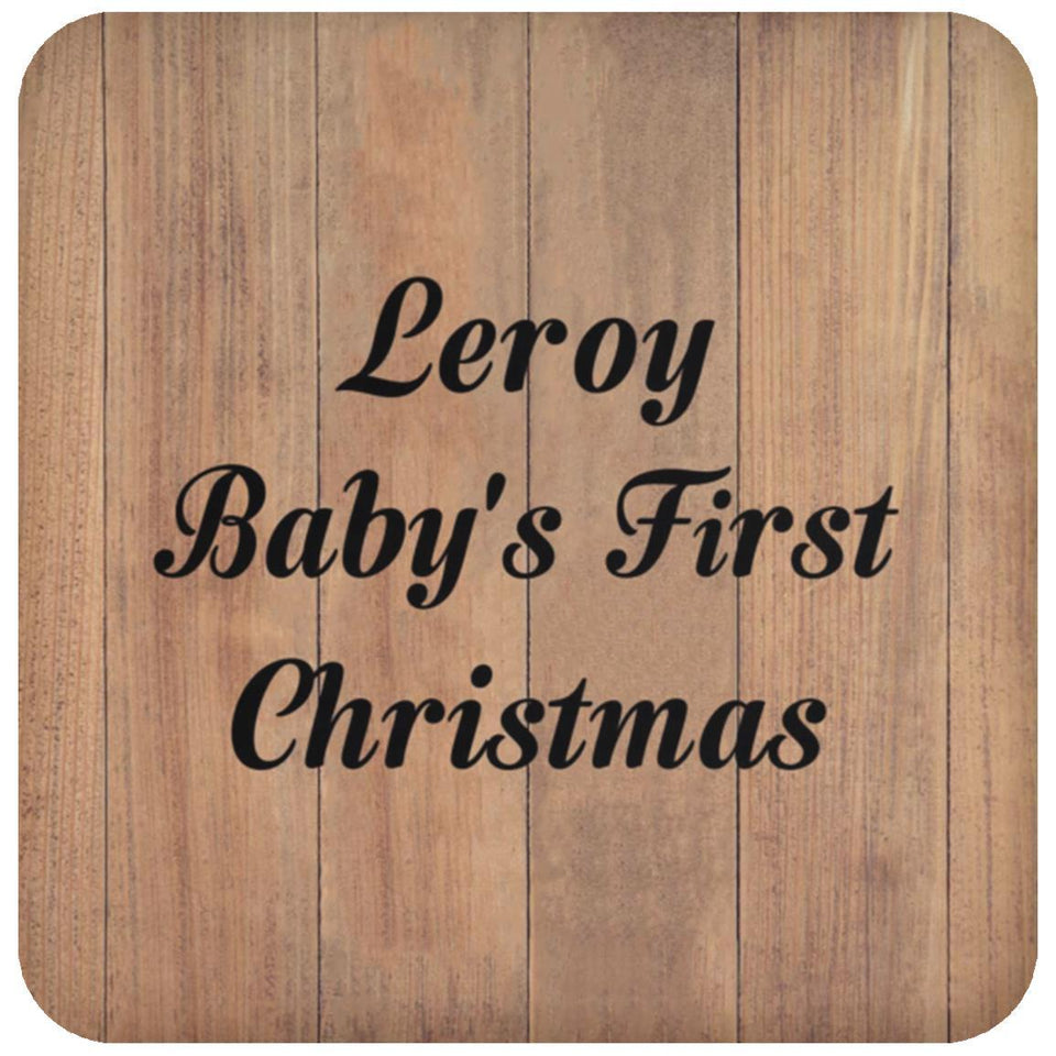 Leroy Baby's First Christmas - Drink Coaster C