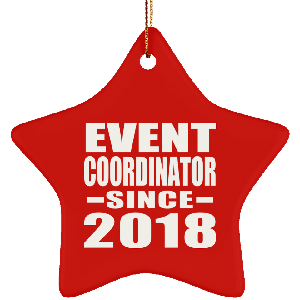 Event Coordinator Since 2018 - Star Ornament