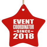 Event Coordinator Since 2018 - Star Ornament