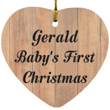 Gerald Baby's First Christmas - Heart Ornament C