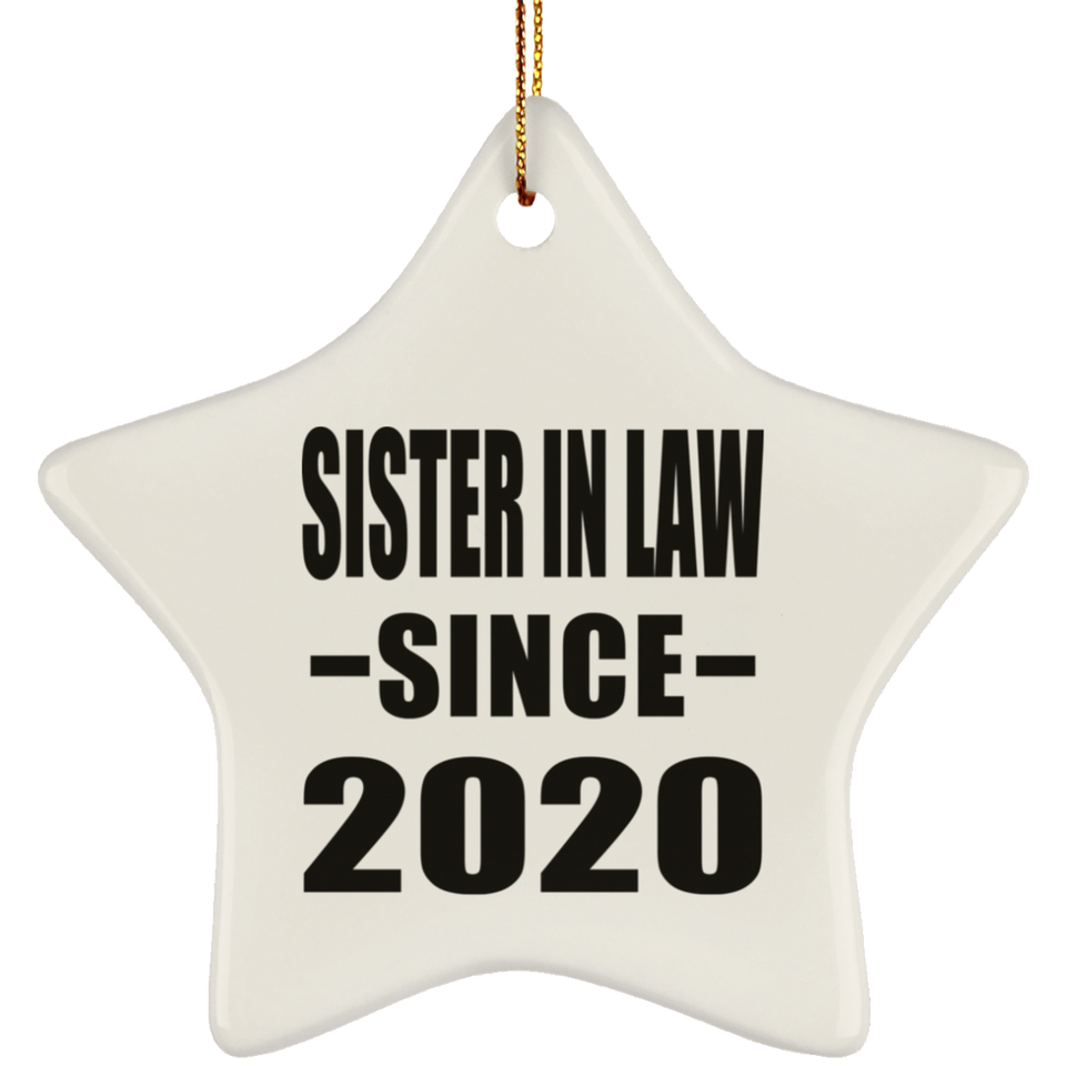 Sister In Law Since 2020 - Star Ornament