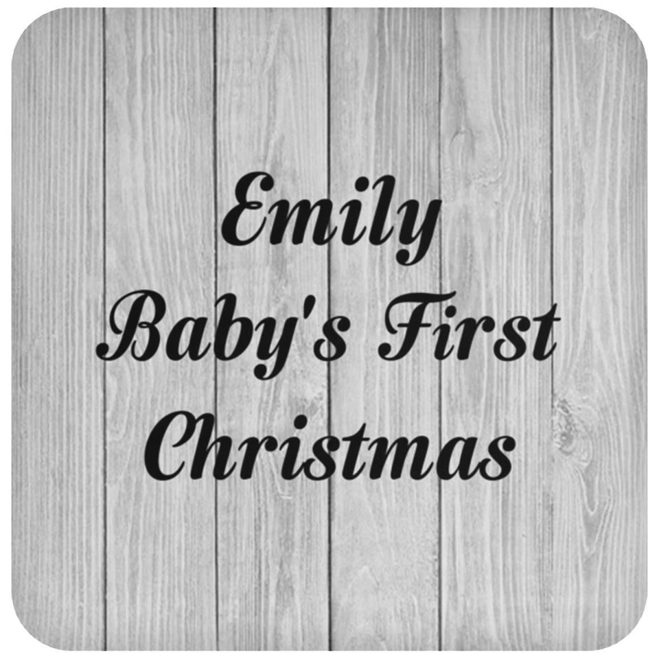 Emily Baby's First Christmas - Drink Coaster F