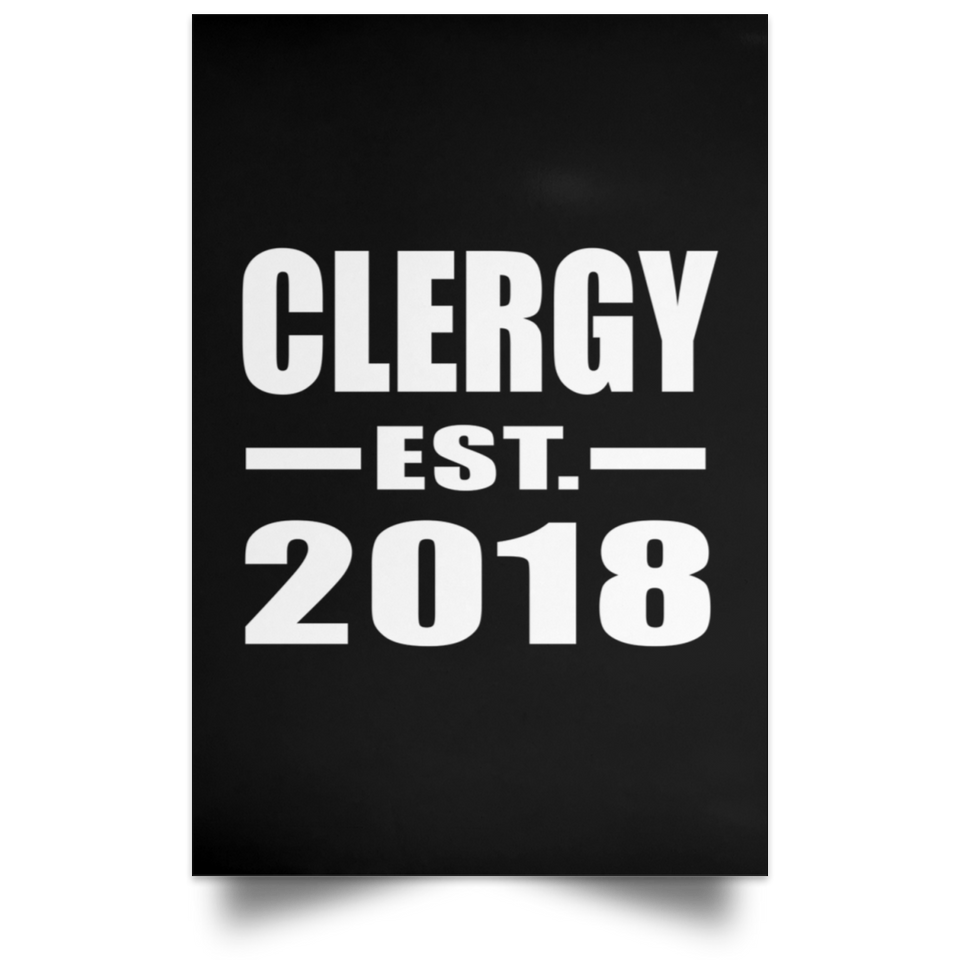 Clergy Established EST. 2018 - Poster Portrait