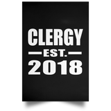 Clergy Established EST. 2018 - Poster Portrait