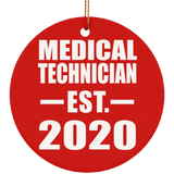 Medical Technician Established EST. 2020 - Circle Ornament