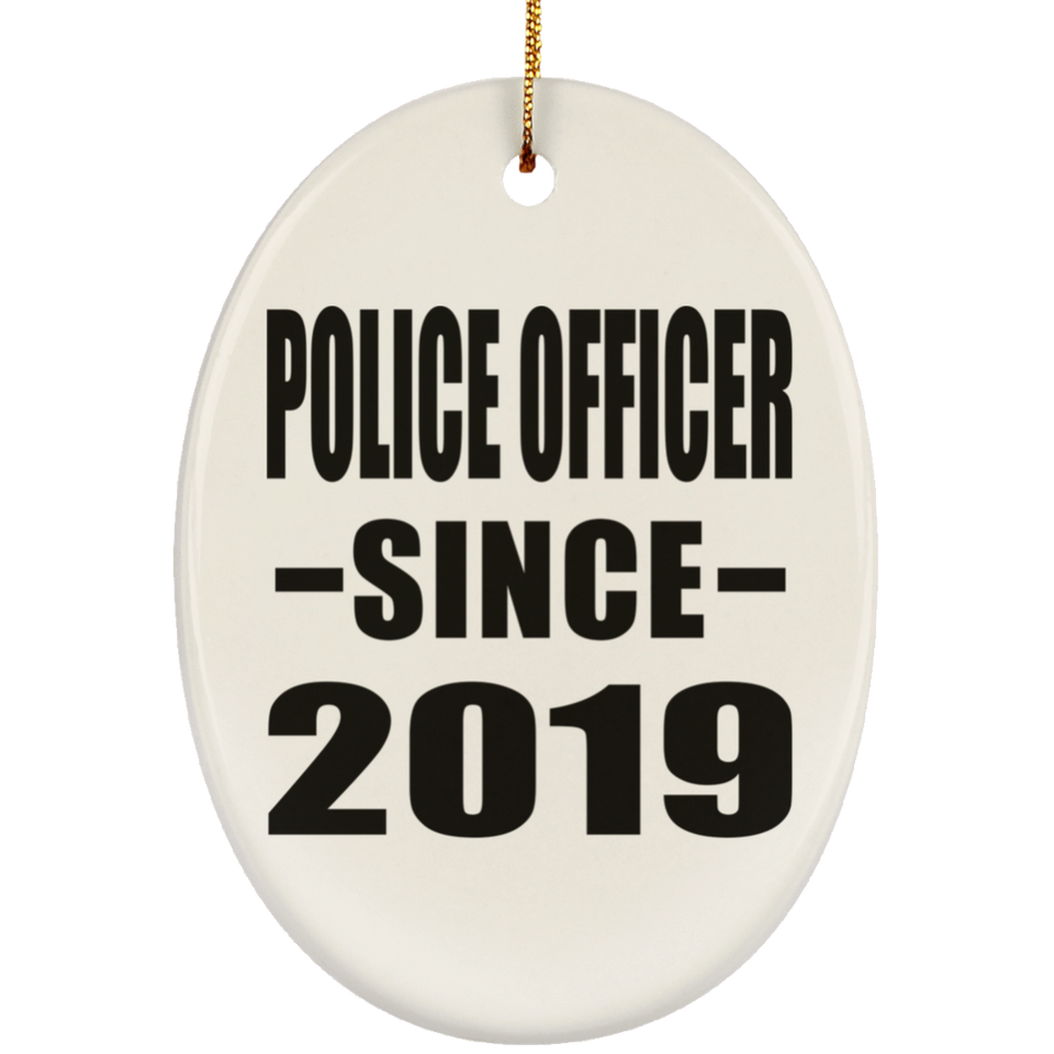 Police Officer Since 2019 - Oval Ornament