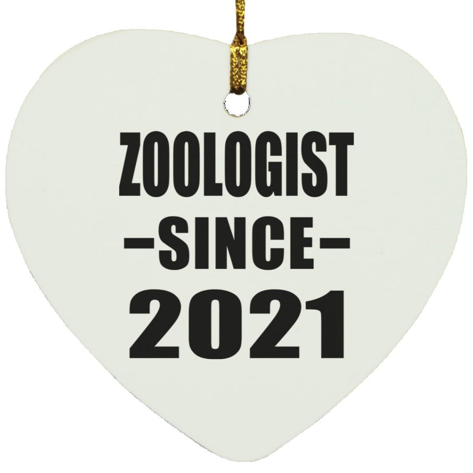 Zoologist Since 2021 - Heart Ornament