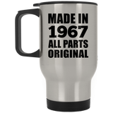 57th Birthday Made in 1967 All Parts Original - Silver Travel Mug