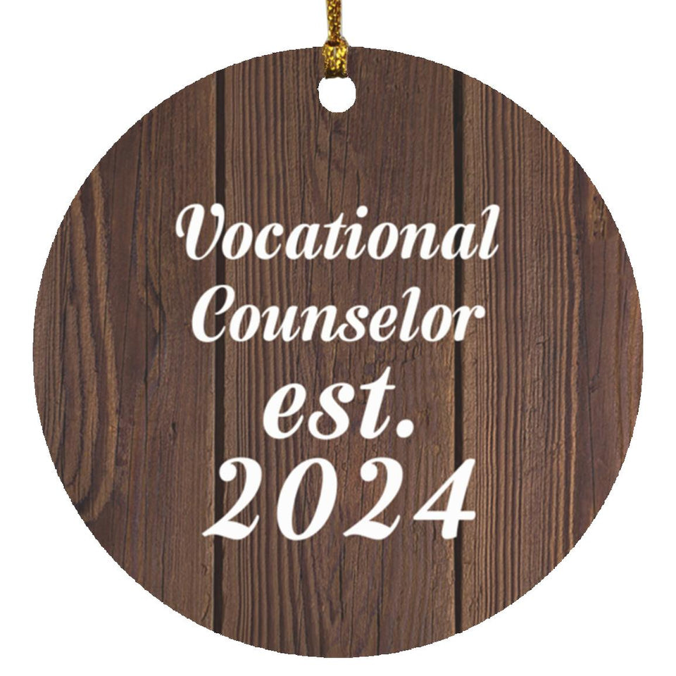 Vocational Counselor Established Est. 2024 - Circle Ornament D