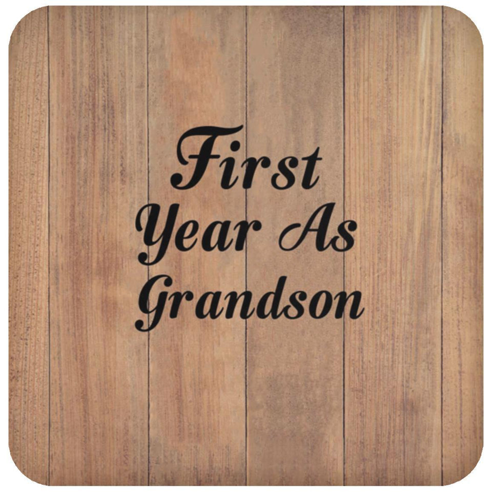 First Year As Grandson - Drink Coaster C