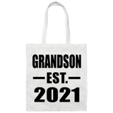 Grandson Established EST. 2021 - Tote Bag White