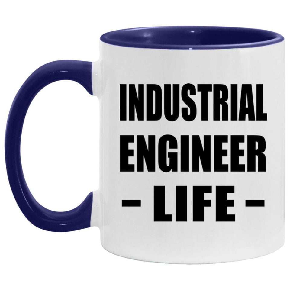 Industrial Engineer Life - 11oz Accent Mug Purple