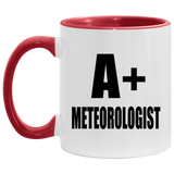A+ Meteorologist - 11oz Accent Mug Red