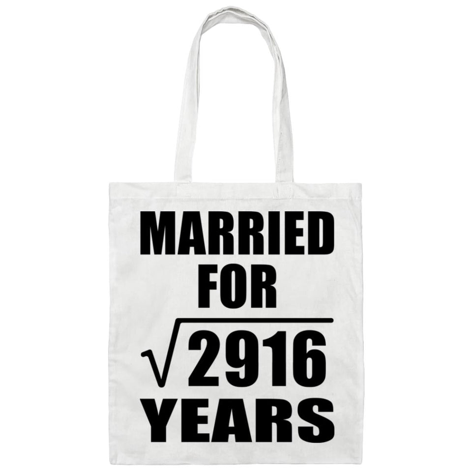 54th Anniversary Married For Square Root of 2916 Years - Tote Bag White