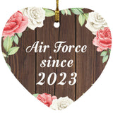 Air Force Since 2023 - Heart Ornament A