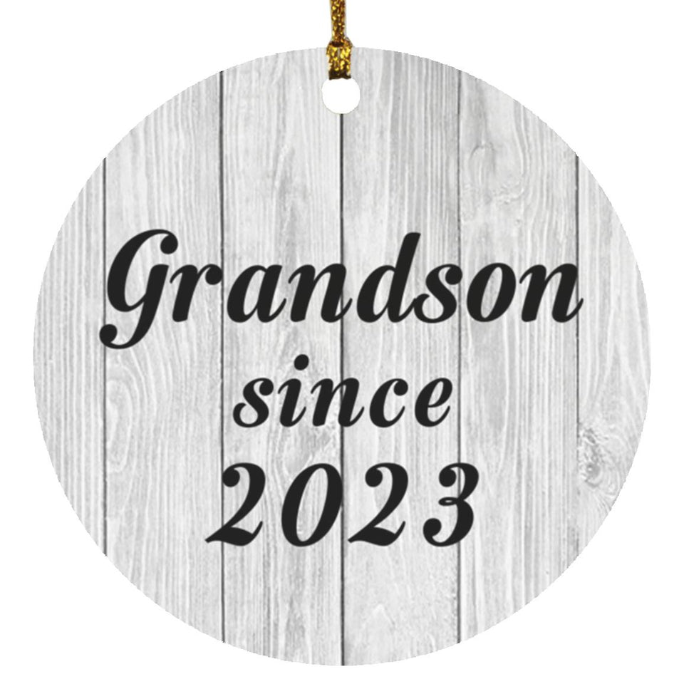 Grandson Since 2023 - Circle Ornament F