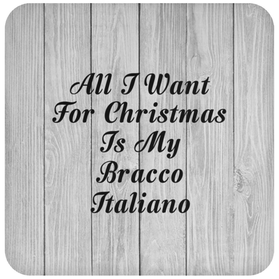 All I Want For Christmas Is My Bracco Italiano - Drink Coaster F