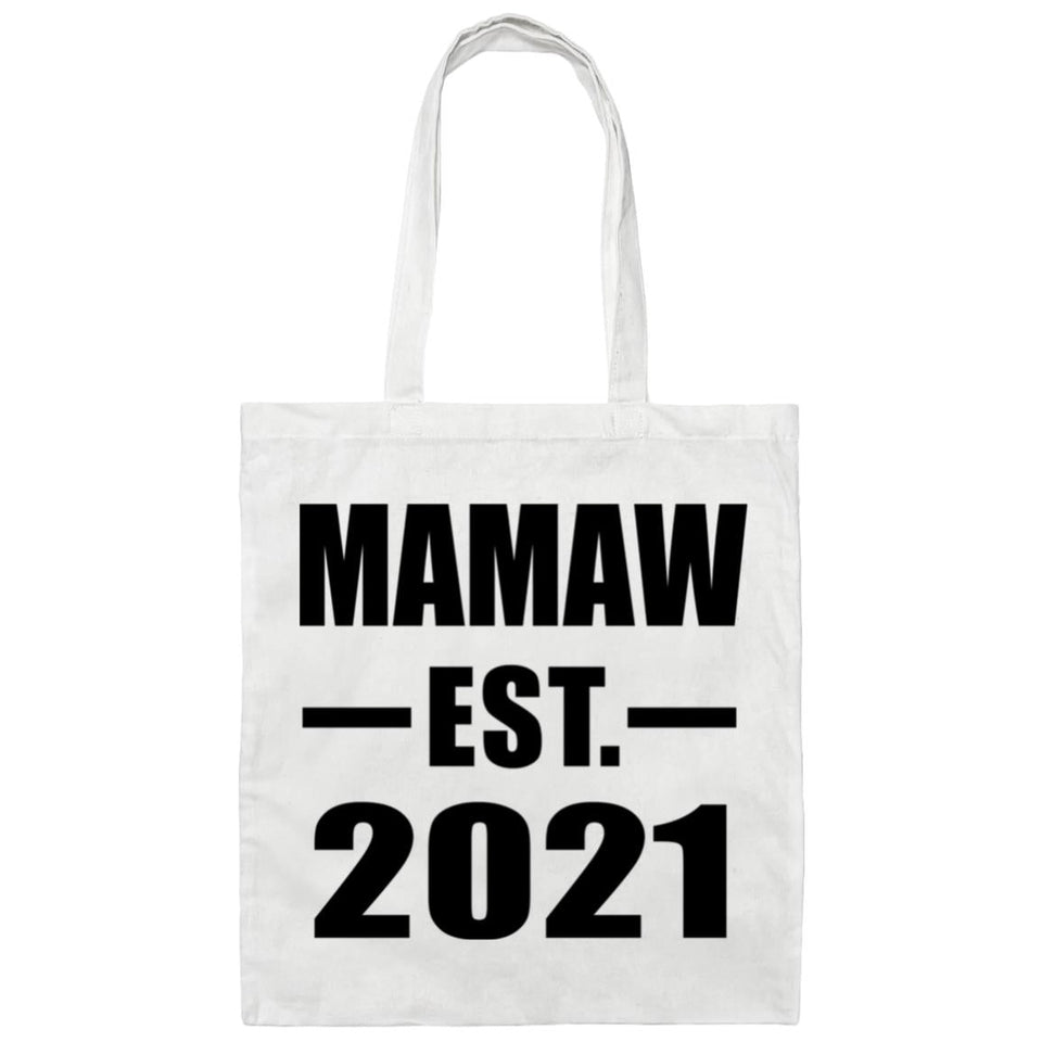 Mamaw Established EST. 2021 - Tote Bag White