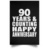 Happy 90th Anniversary 90 Years & Counting - Poster Portrait