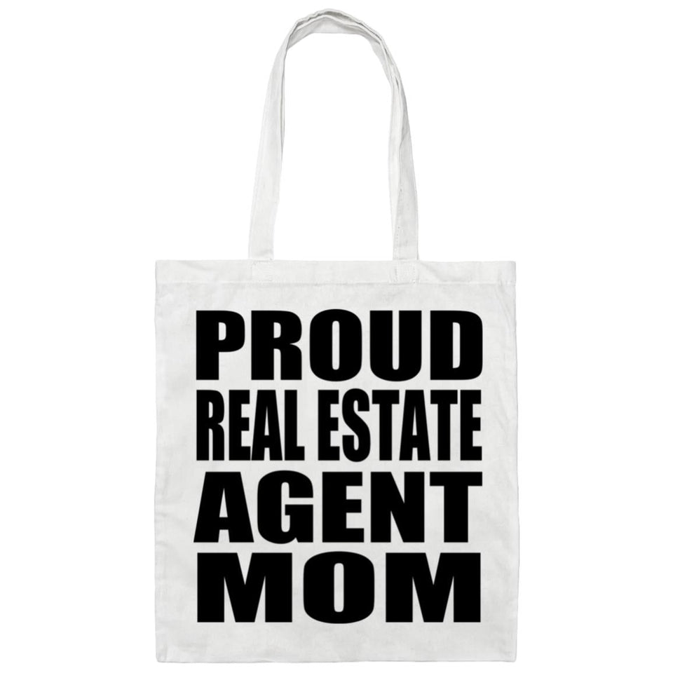 Proud Real Estate Agent Mom - Tote Bag White