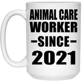 Animal Care Worker Since 2021 - 15oz Coffee Mug