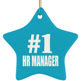 Number One #1 HR Manager - Star Ornament