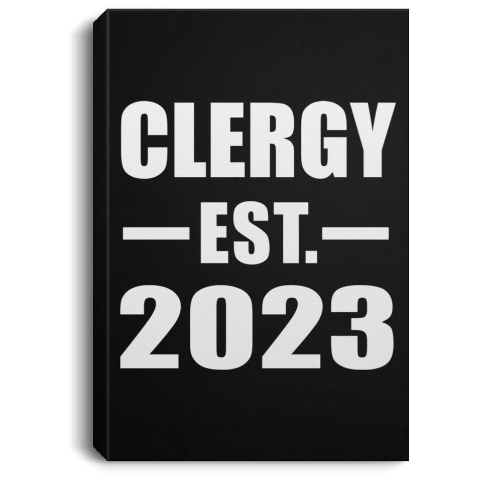 Clergy Established EST. 2023 - Canvas Portrait