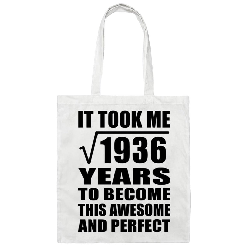 44th Birthday Took Square Root of 1936 Years To Awesome - Tote Bag White