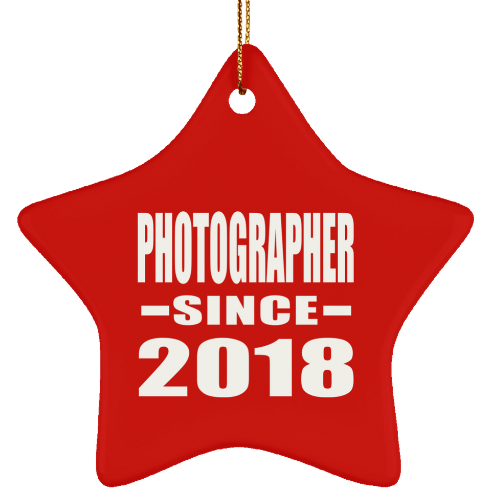 Photographer Since 2018 - Star Ornament
