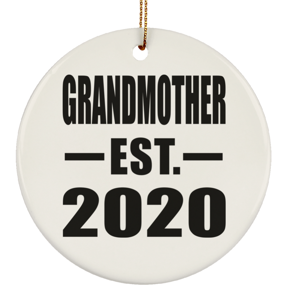 Grandmother Established EST. 2020 - Circle Ornament