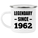 62nd Birthday Legendary Since 1962 - 12oz Camping Mug