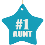 Number One #1 Aunt - Star Ornament