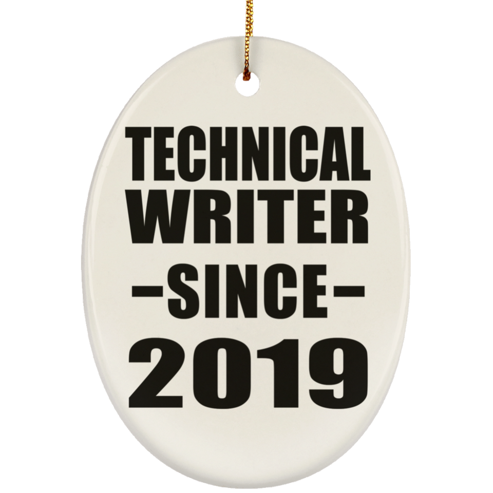 Technical Writer Since 2019 - Oval Ornament