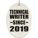 Technical Writer Since 2019 - Oval Ornament