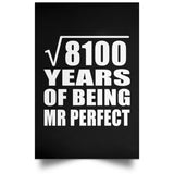 90th Anniversary Square Root of 8100 Years of Mr Perfect - Poster Portrait