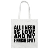 All I Need Is Love And My Finnish Spitz - Tote Bag White
