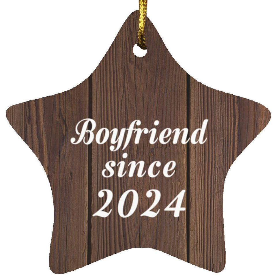 Boyfriend Since 2024 - Star Ornament D