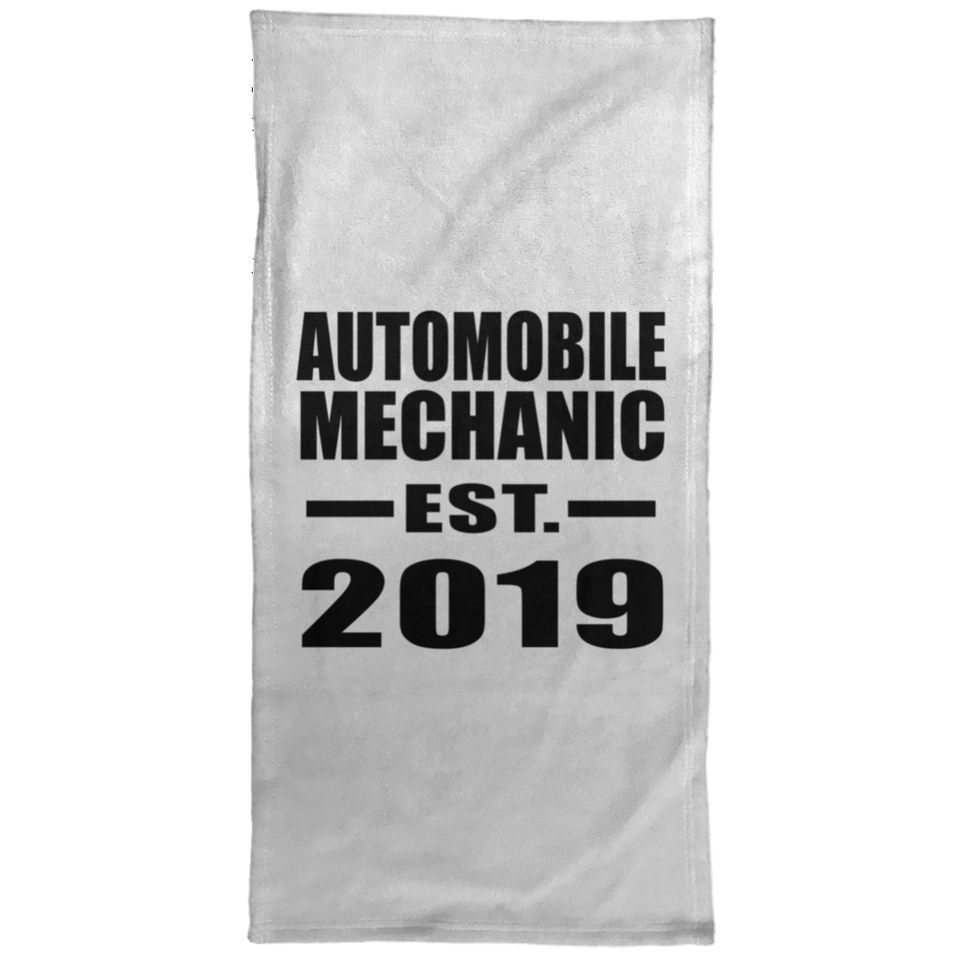 Automobile Mechanic Established EST. 2019 - Hand Towel